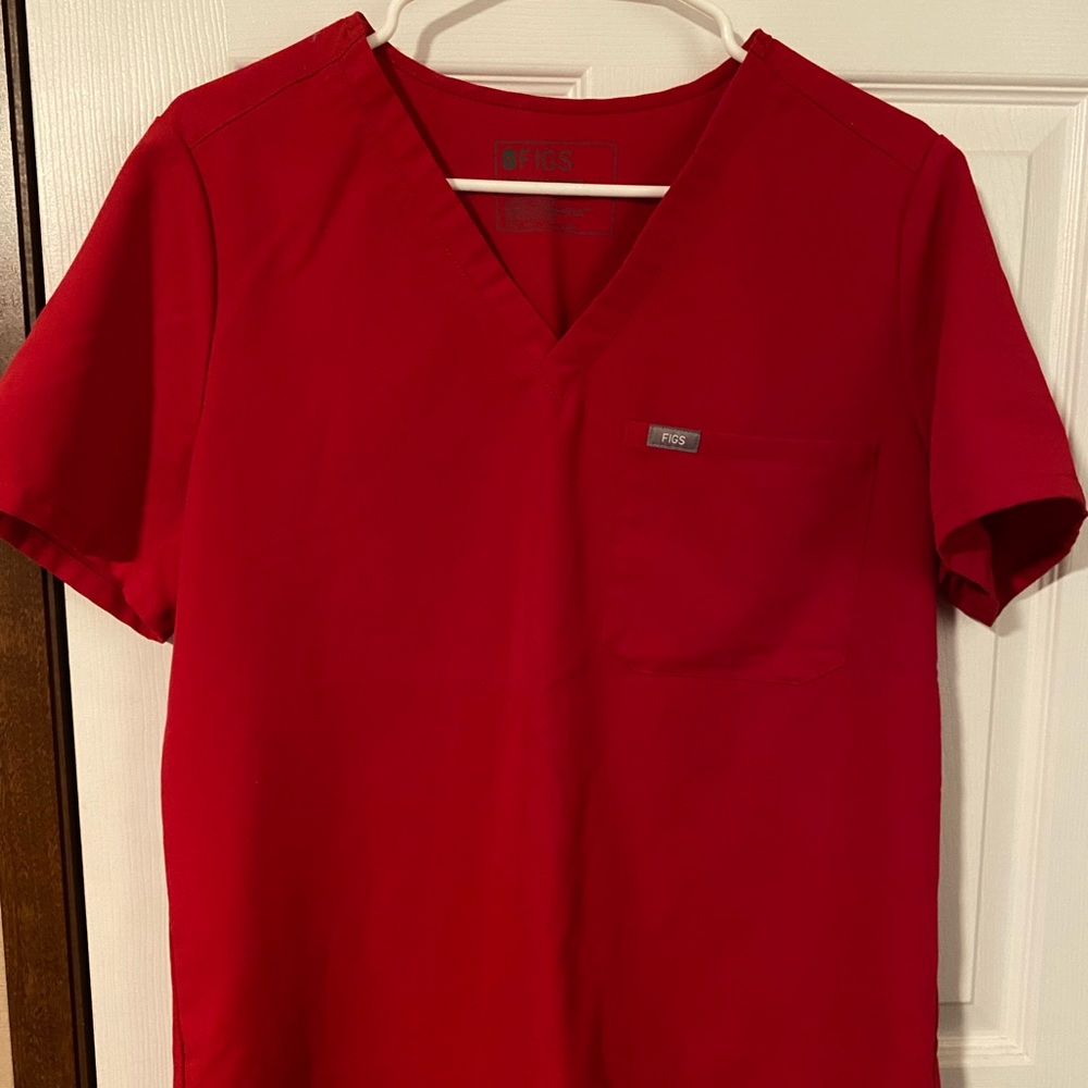 Figs Catarina top (red)